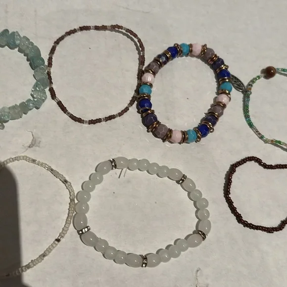 Multicolor Beaded Bracelet Stack - Picture 6 of 11